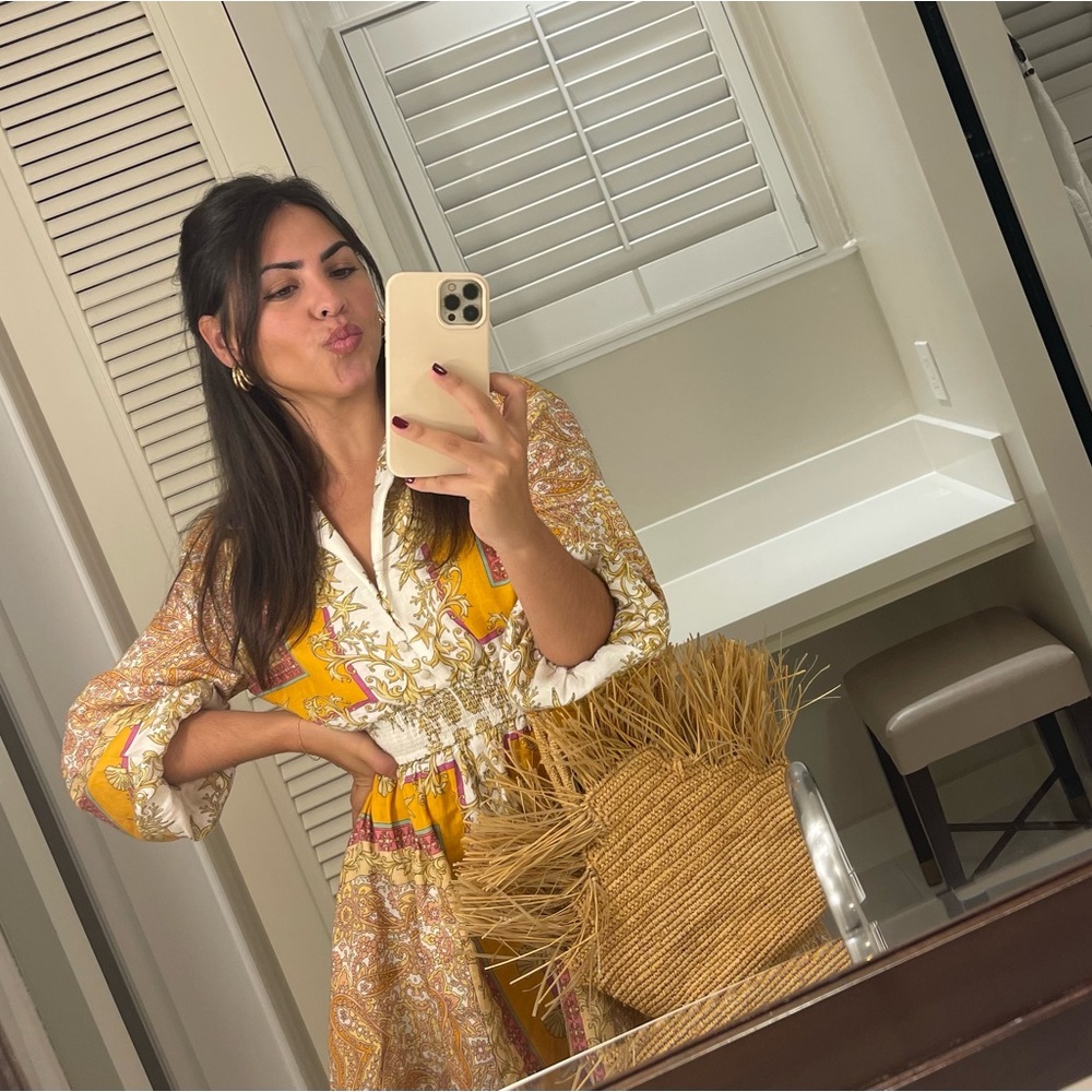 Maje Roquila Print Shirt Dress